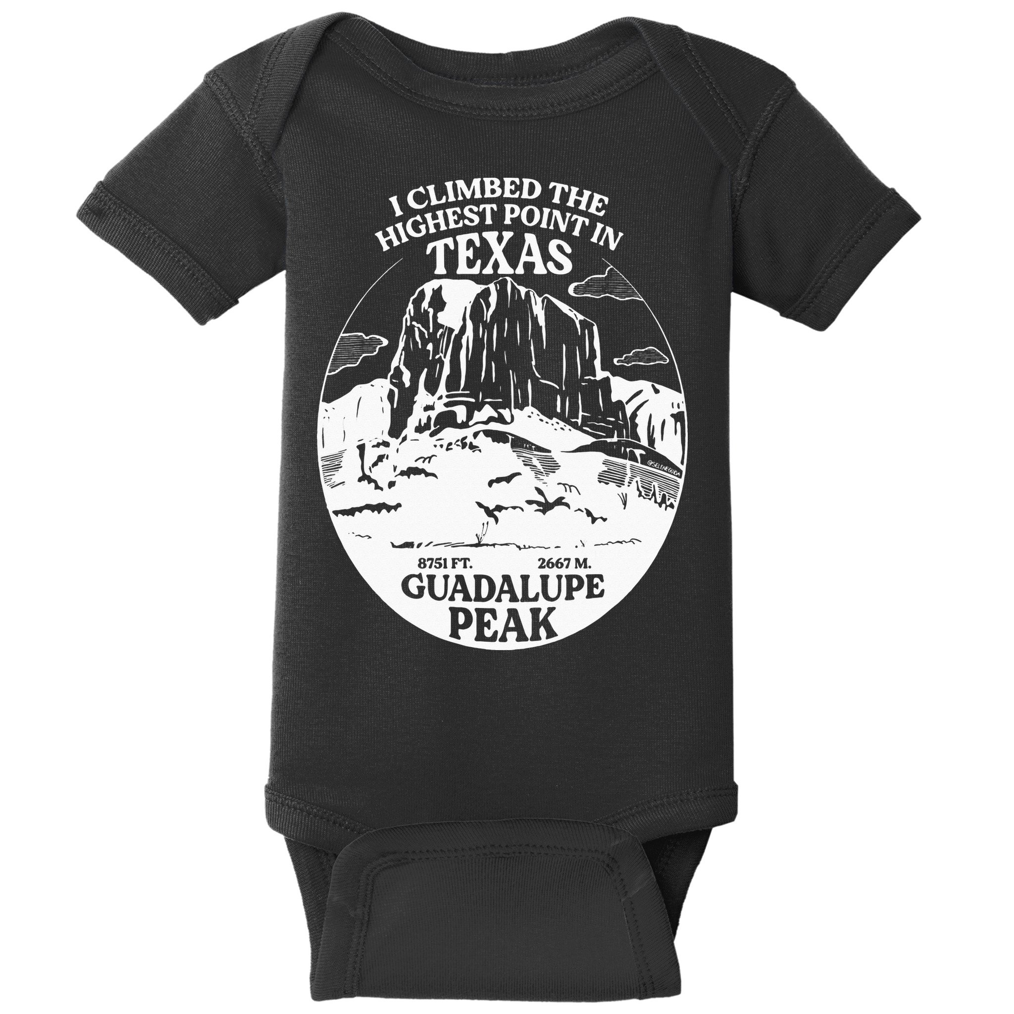 I Climbed Guadalupe Peak- The Highest Point In Texas Baby Bodysuit