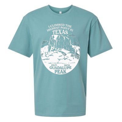 I Climbed Guadalupe Peak- The Highest Point In Texas Sueded Cloud Jersey T-Shirt