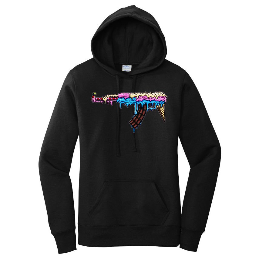 Ice Cream Gun Women's Pullover Hoodie