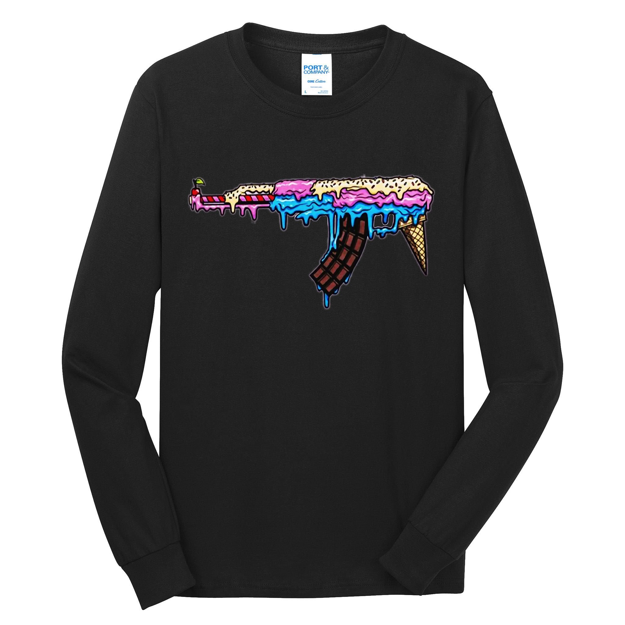 Ice Cream Gun Tall Long Sleeve T-Shirt