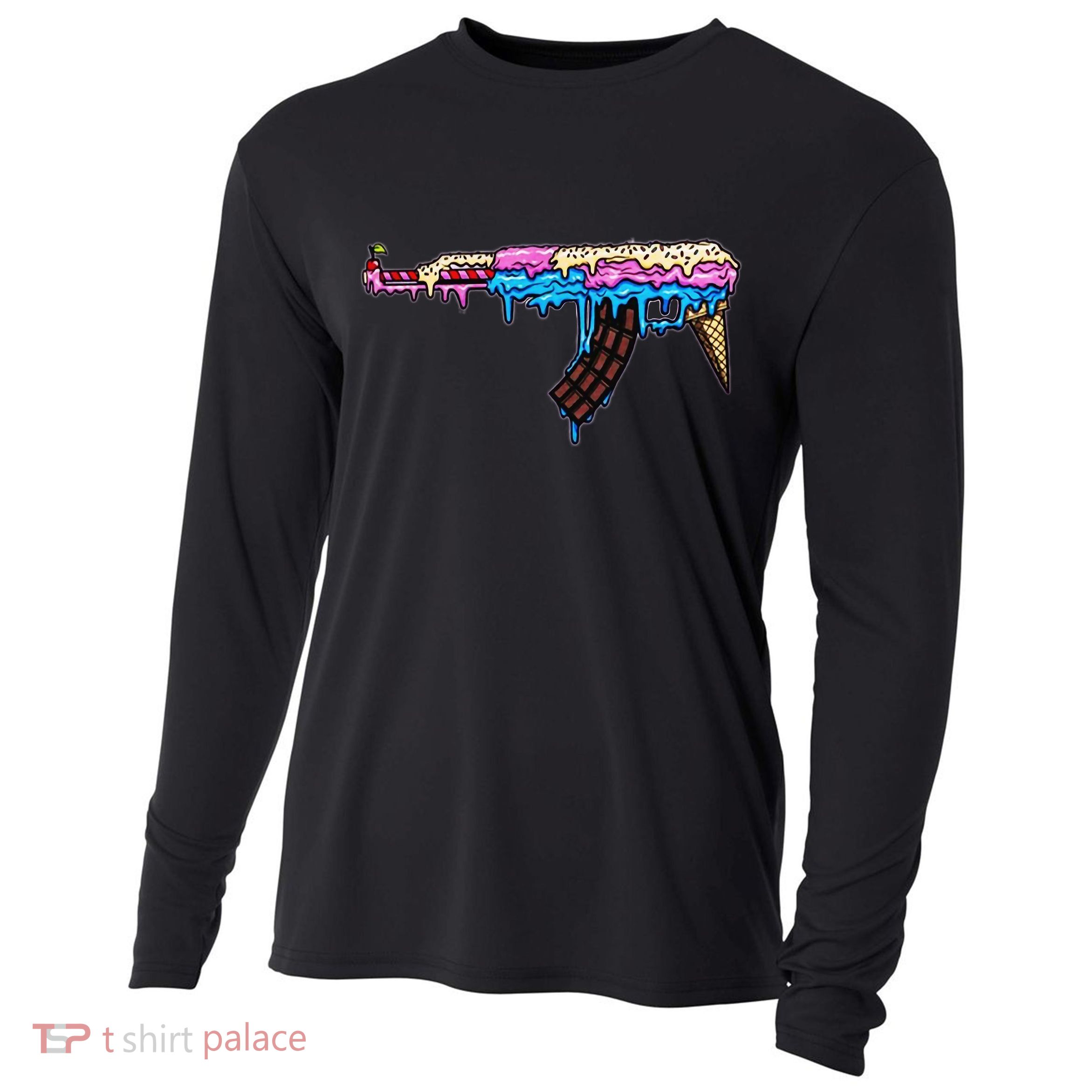 Ice Cream Gun Cooling Performance Long Sleeve Crew