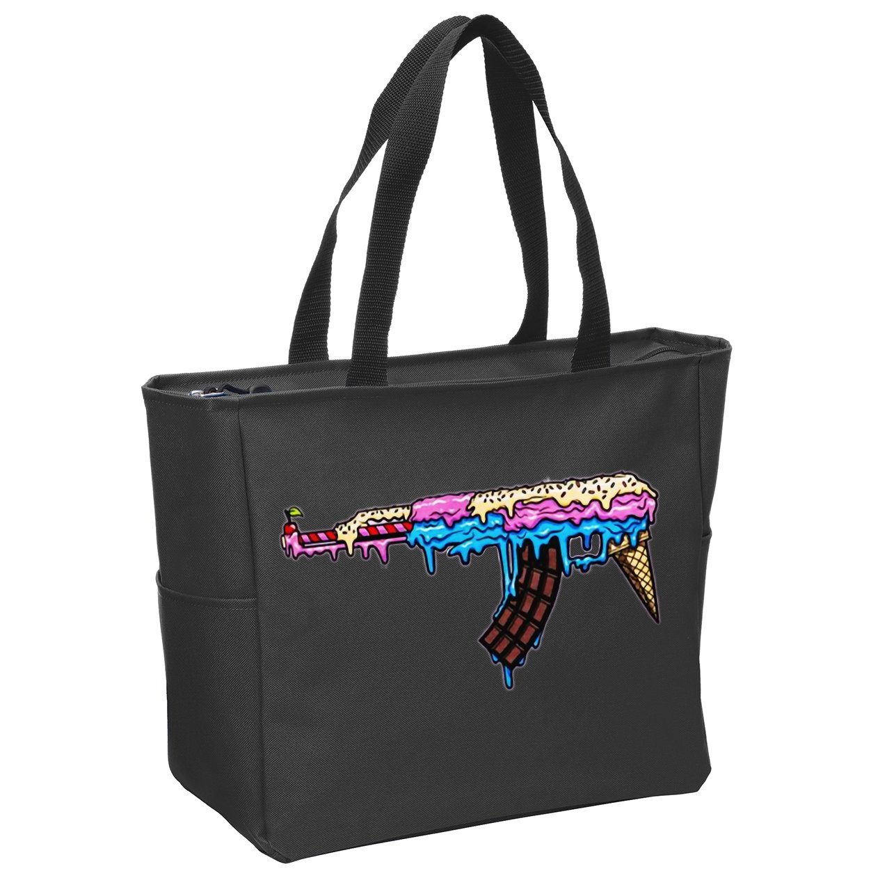 Ice Cream Gun Zip Tote Bag