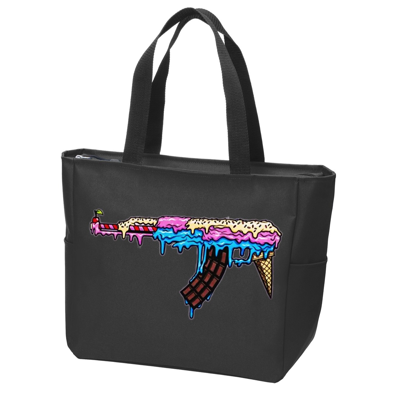 Ice Cream Gun Zip Tote Bag