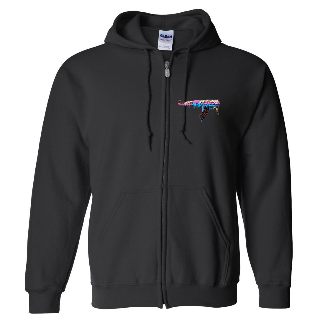 Ice Cream Gun Full Zip Hoodie