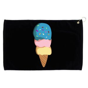 Ice Cream Gift For & Women Ice Cream Cone Grommeted Golf Towel