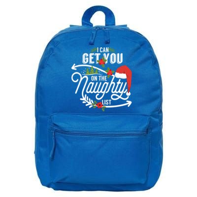 I Can Get You On Santa Naughty List Funny Christmas Funny Gift Cute Gift 16 in Basic Backpack