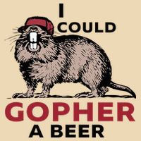 I Could Gopher A Beer Drawstring Bag