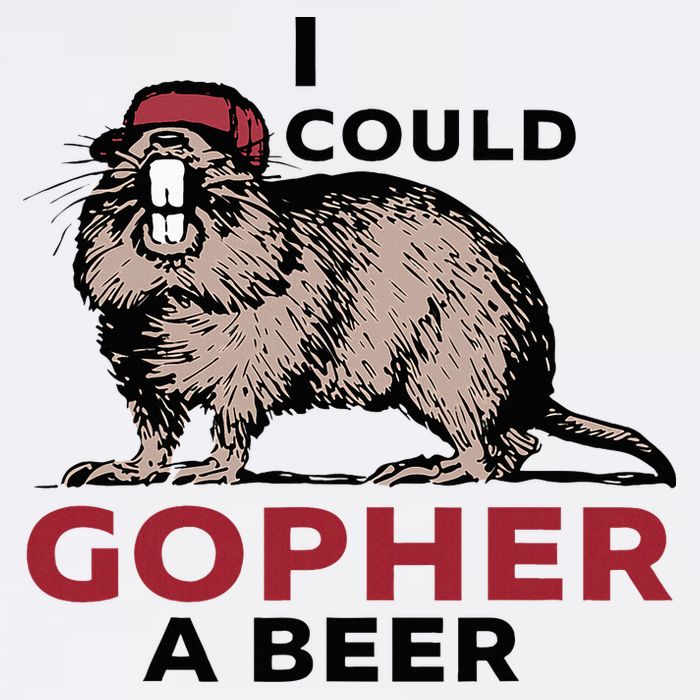 I Could Gopher A Beer Flat Bill Trucker Hat