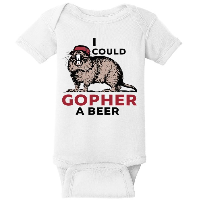 I Could Gopher A Beer Baby Bodysuit