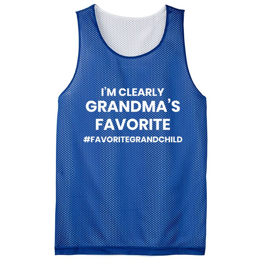Im Clearly Grandmas Favorite Grandmas Favorite Grandson Gift Mesh Reversible Basketball Jersey Tank