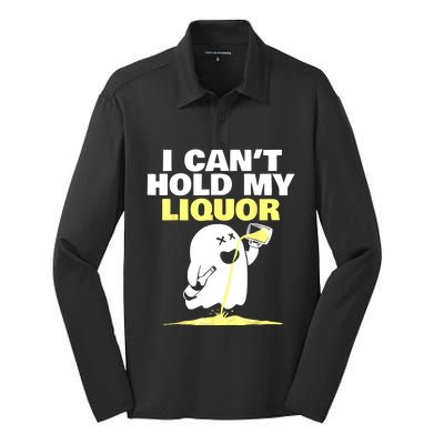 I CanT Hold My Liquor Silk Touch Performance Long Sleeve Polo