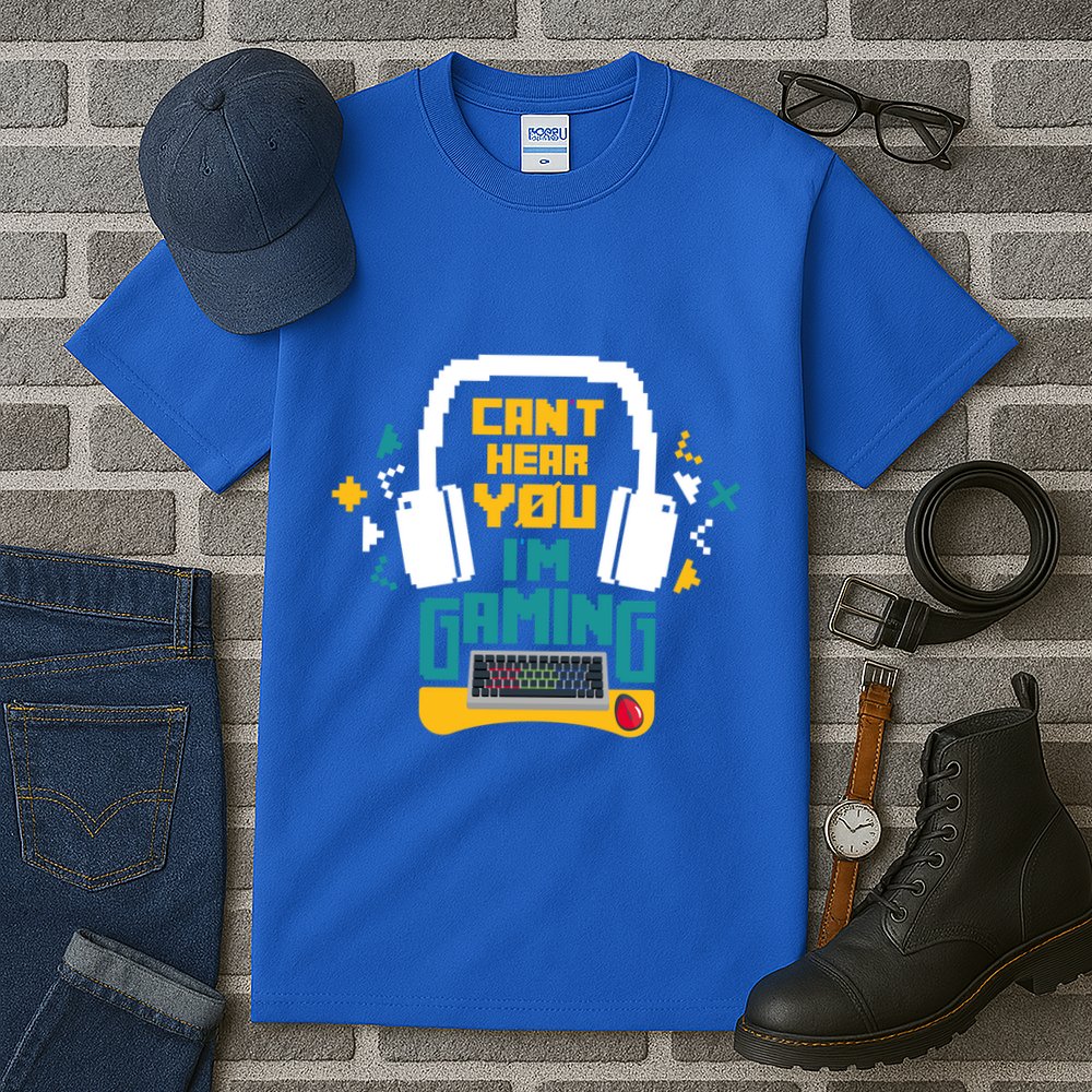 I CanT Hear You IM Gaming Pc Gamers Themed Gift Tall T-Shirt