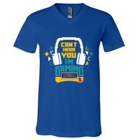 I CanT Hear You IM Gaming Pc Gamers Themed Gift V-Neck T-Shirt