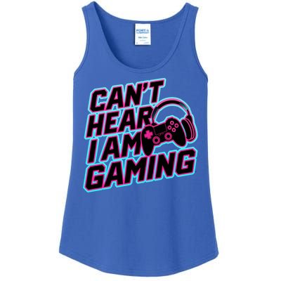 I Can’T Hear I Am Gaming Gamer Game Lover Gift Ladies Essential Tank