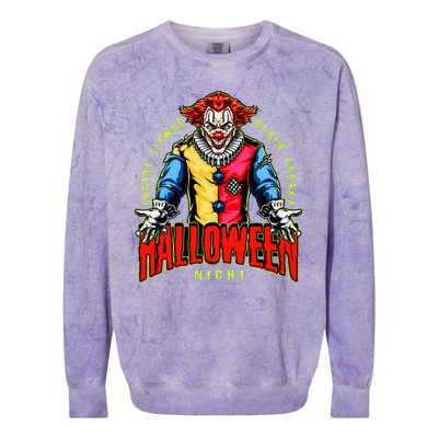 Insane Clowns Halloween Night Creepy Clown Colorblast Crewneck Sweatshirt