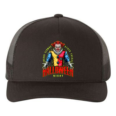 Insane Clowns Halloween Night Creepy Clown Yupoong Adult 5-Panel Trucker Hat