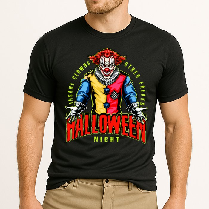Insane Clowns Halloween Night Creepy Clown Cooling Performance Crew T-Shirt