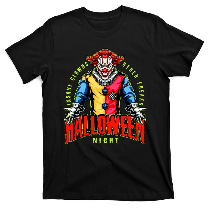 Insane Clowns Halloween Night Creepy Clown T-Shirt