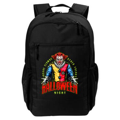 Insane Clowns Halloween Night Creepy Clown Daily Commute Backpack