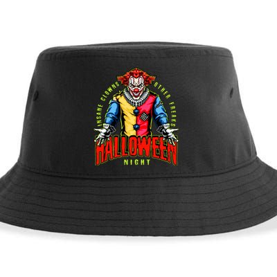 Insane Clowns Halloween Night Creepy Clown Sustainable Bucket Hat