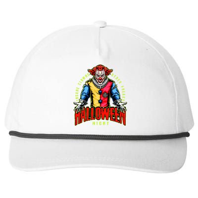 Insane Clowns Halloween Night Creepy Clown Snapback Five-Panel Rope Hat