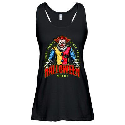 Insane Clowns Halloween Night Creepy Clown Ladies Essential Flowy Tank