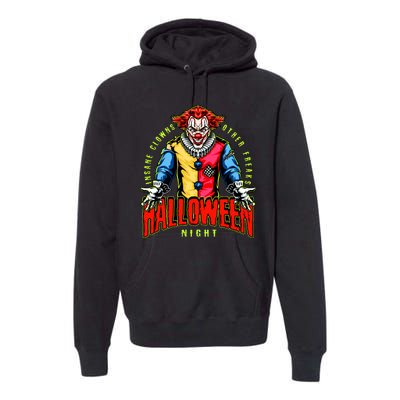 Insane Clowns Halloween Night Creepy Clown Premium Hoodie