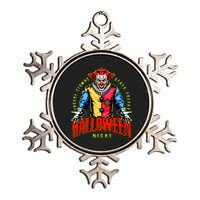 Insane Clowns Halloween Night Creepy Clown Metallic Star Ornament