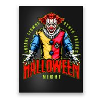 Insane Clowns Halloween Night Creepy Clown Poster