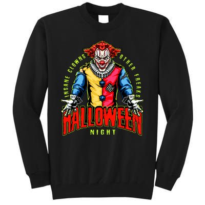 Insane Clowns Halloween Night Creepy Clown Tall Sweatshirt