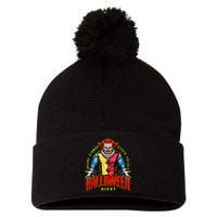 Insane Clowns Halloween Night Creepy Clown Pom Pom 12in Knit Beanie