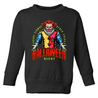 Insane Clowns Halloween Night Creepy Clown Toddler Sweatshirt