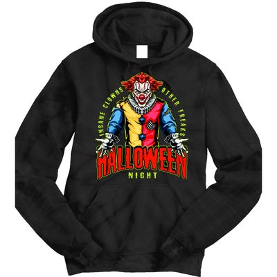 Insane Clowns Halloween Night Creepy Clown Tie Dye Hoodie