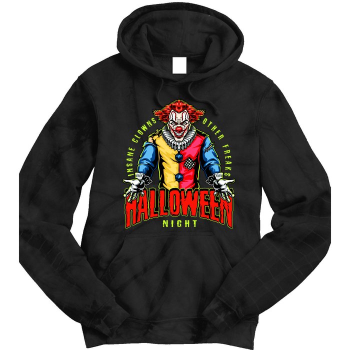 Insane Clowns Halloween Night Creepy Clown Tie Dye Hoodie