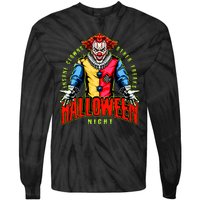 Insane Clowns Halloween Night Creepy Clown Tie-Dye Long Sleeve Shirt