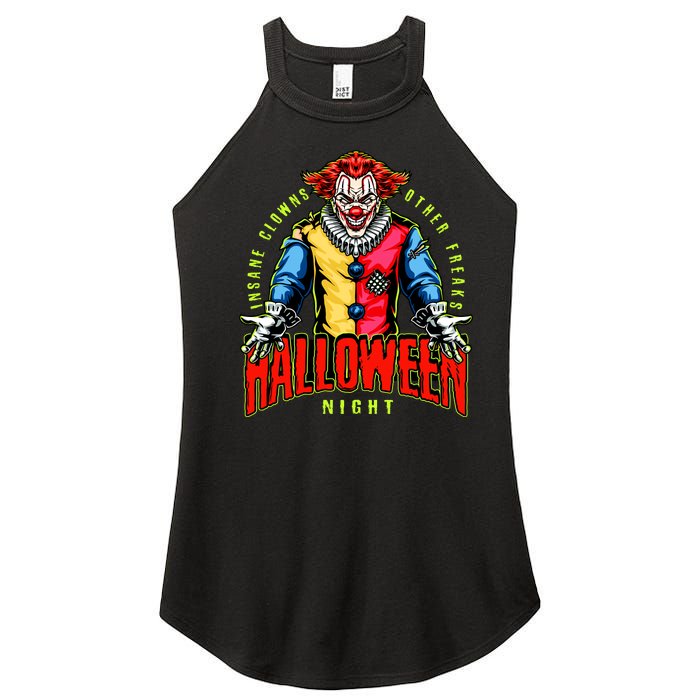 Insane Clowns Halloween Night Creepy Clown Women's Perfect Tri Rocker Tank