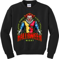 Insane Clowns Halloween Night Creepy Clown Kids Sweatshirt