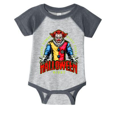 Insane Clowns Halloween Night Creepy Clown Infant Baby Jersey Bodysuit