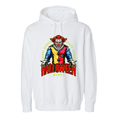 Insane Clowns Halloween Night Creepy Clown Garment-Dyed Fleece Hoodie