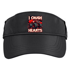 I Crush Hearts Valentines Day Adult Drive Performance Visor