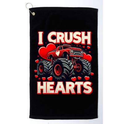 I Crush Hearts Valentines Day Platinum Collection Golf Towel