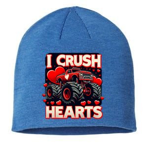 I Crush Hearts Valentines Day Sustainable Beanie