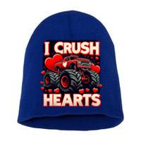 I Crush Hearts Valentines Day Short Acrylic Beanie