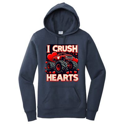 I Crush Hearts Valentines Day Women's Pullover Hoodie