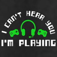 I Cant Hear You I Am Playing Gaming Headset Cute Gift 7 Panel Mesh Trucker Snapback Hat