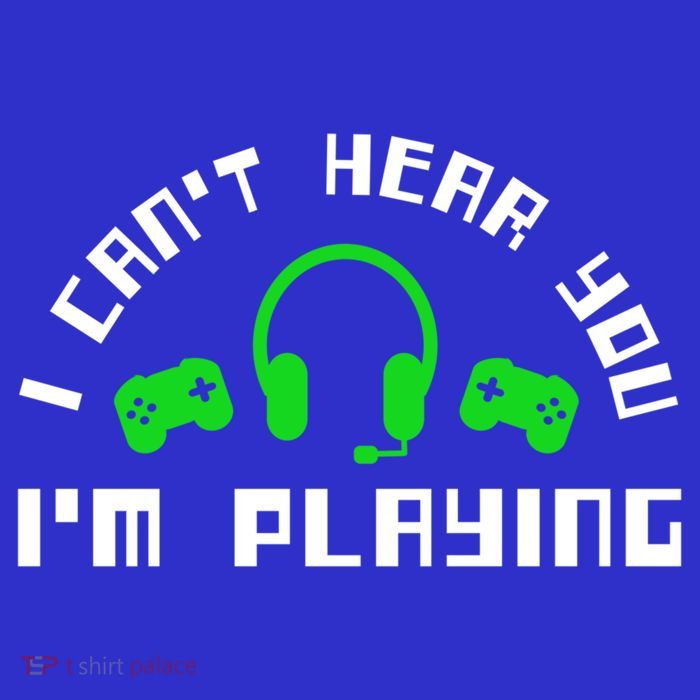 I Cant Hear You I Am Playing Gaming Headset Cute Gift Premium T-Shirt