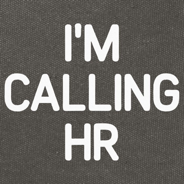 Im Calling HR Funny Jokes Sarcastic Cotton Canvas Backpack