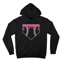 Ice Cream Home Plate Baseball Drip Hoodie