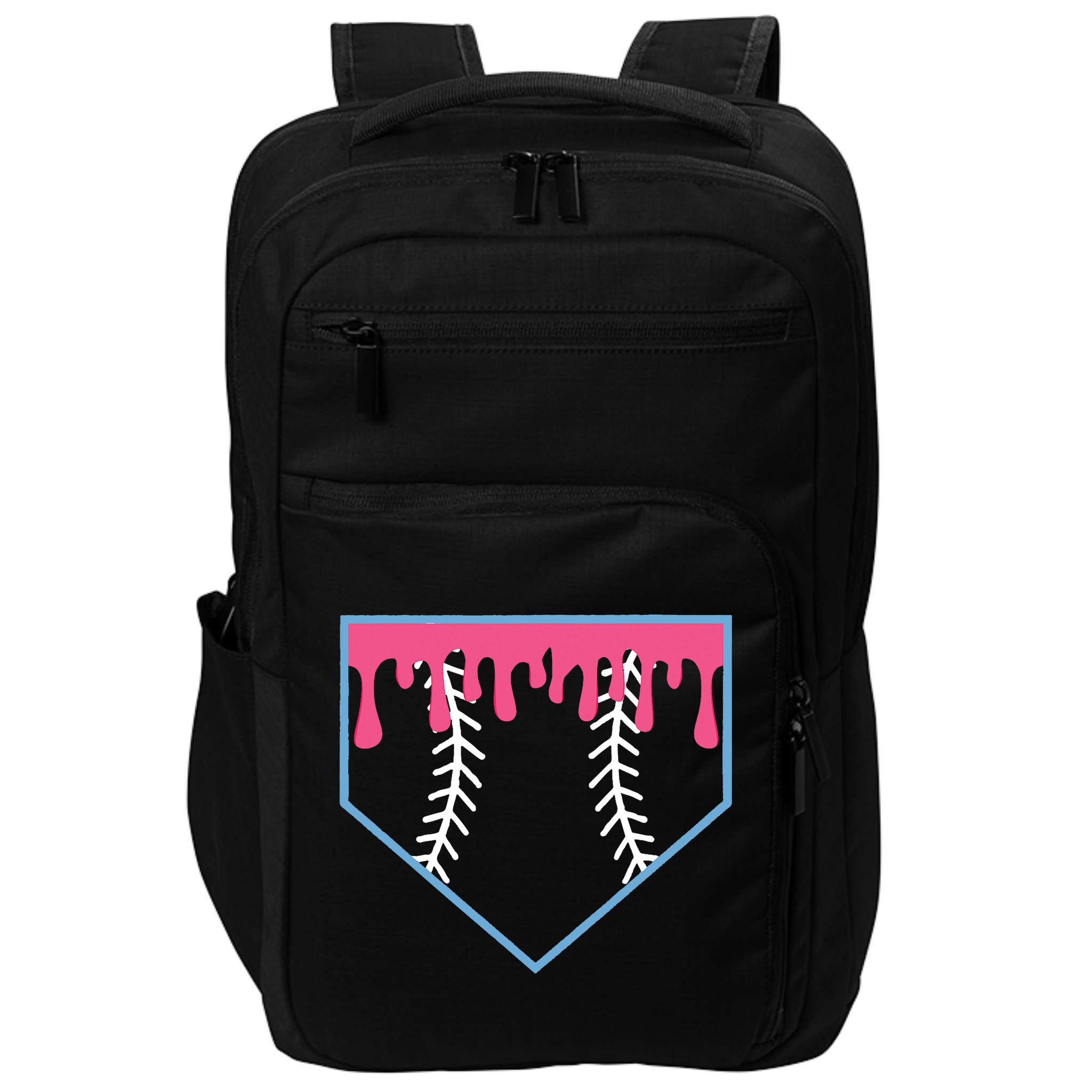 Ice Cream Home Plate Baseball Drip Impact Tech Backpack