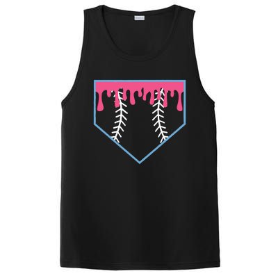 Ice Cream Home Plate Baseball Drip PosiCharge Competitor Tank